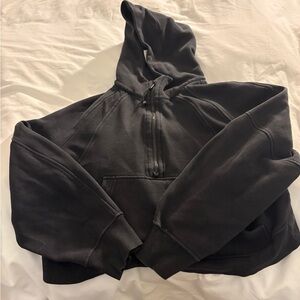 Lululemon black cropped scuba jacket